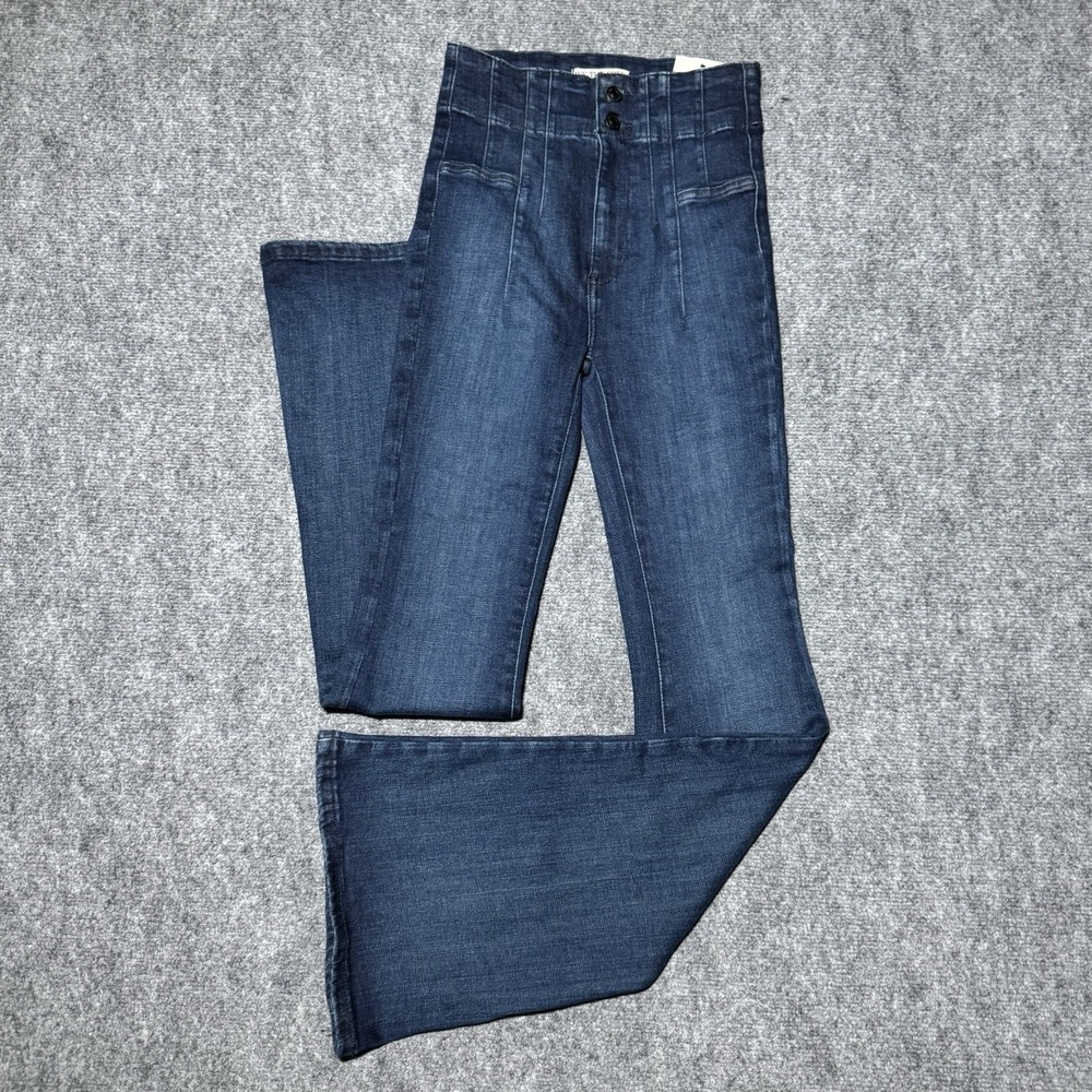 We The Free People Jeans Jayde High Rise Flare Leg Women 25 Wide Leg Boho NWOT